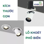 Đèn LED âm trần kéo xoay Obsidian 5W DLKX-5SS-V/TT/T-T kingled